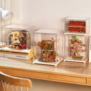 Robotime Dust Cover / Display Case Portrait L (dimensions intérieures L:250mm*P:249mm*H:310mm) DF06L