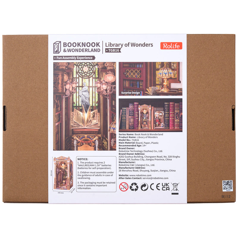Robotime Book Nook Library of Wonders TGB16