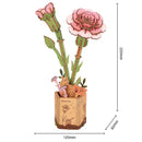 Robotime Pink Carnation / Œillets Rose TW051