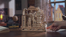 Atmospheric video presentation of the Robotime London Sightseeing Walk, wooden construction kit for a marble run with a London landmarks theme
