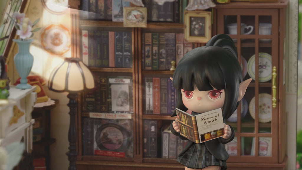 Atmospheric video presentation of the Robotime Catherine’s Living Room, DIY miniature house of a vintage living room