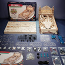 The contents of the package of the Robotime 3D Pinball Machine