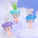 Lilac Purple, Vibrant Cyan and Sky Blue variants of the Robotime Baby Nanci Seatmates blind box series