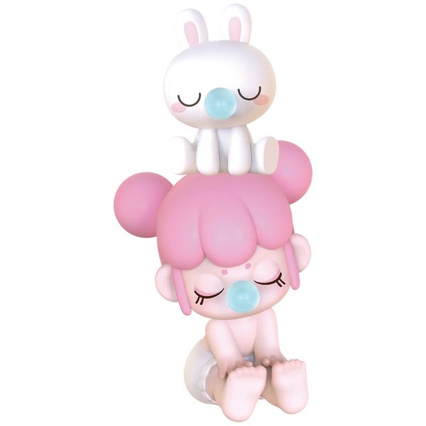 Bunny Pink variant of the Robotime Baby Nanci Seatmates blind box series