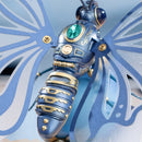 Details on the back of the Robotime Butterfly (Blue)