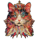 Productphoto Robotime colorful wooden jigsaw puzzle crowned cat