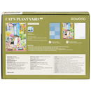 Back of package of the Robotime Cat’s Plant Yard, 1,000-piece jigsaw puzzle of a cat in a garden full of plants and flowers