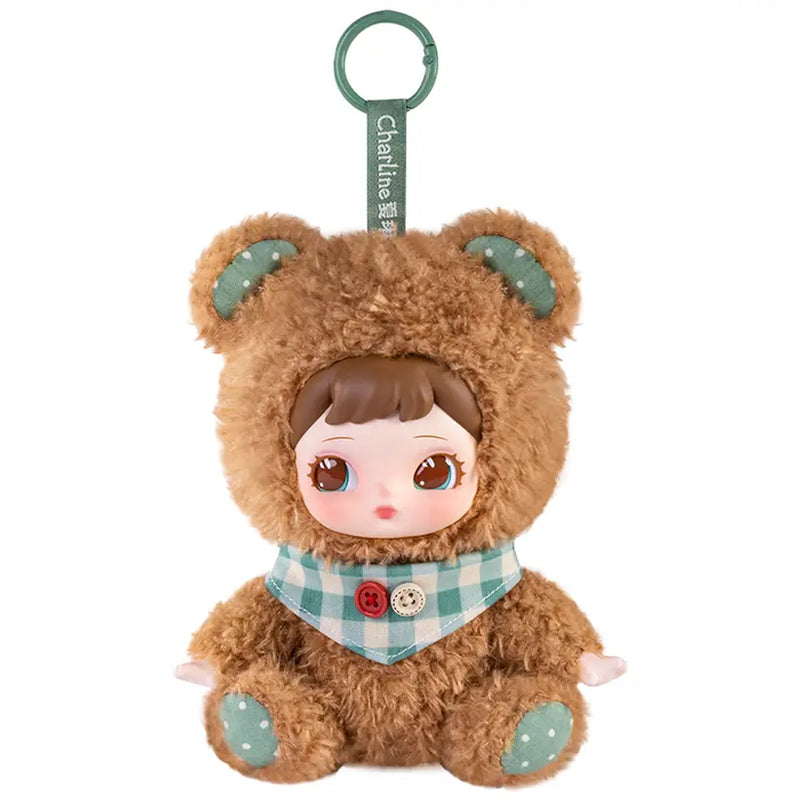 Coco Bear variant of the Robotime Charline Forest Hide & Seek Plush Pendant blind box series