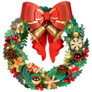 Product photo of the Robotime Christmas Wreath, wooden construction set of a Christmas wreath