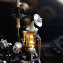 Small satellite dish on top of the Robotime Da Vinci Helicopter