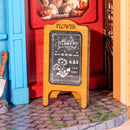 The shop sign of the flower shop in Robotime Daily Fresh Flower