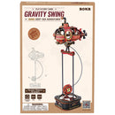 Front of package of the Robotime Deep-Sea Adventurer, wooden construction set of a rocking submarine