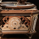 Side view of the housing of the Robotime Diva Gramophone
