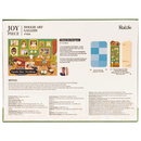 Back of package of the Robotime Doggie Art Gallery, 1,000-piece jigsaw puzzle of a painting depicting dogs in a room with art