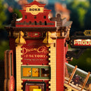 Close-up of the top of the facade of the Robotime Dream Gift Factory