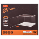 Front of package of the Robotime Dust Cover Landscape S, plastic construction kit for a display case measuring 205 mm long, 177 mm wide, and 137 mm high (inner dimensions)