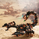 Atmospheric presentation of the Robotime Emperor Scorpion, electric construction kit of a scorpion in steampunk style