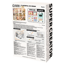 Back of package of the Robotime Flavorful Ice Cream, plastic miniature house of an ice cream shop