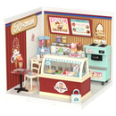 Product photo of the Robotime Flavorful Ice Cream, plastic miniature house of an ice cream shop