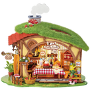 Product photo of the Robotime Fluffy Grove, building kit for a fairy-tale-like miniature house with a nature theme