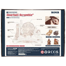 Back of package of the Robotime Gear Ball Challenge, wooden construction set of a dexterity game with marbles