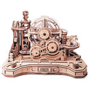 Product photo of the Robotime Gear Ball Challenge, wooden construction set of a dexterity game with marbles