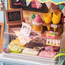 Various types of ice cream are available at the Robotime Gelato Stall