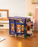 Atmospheric presentaion of the Robotime Leisure Time Tea Room