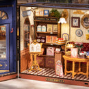 The interior of the opened Robotime Leisure Time Tea Room
