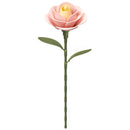 Product photo of the Robotime Light Pink Camellia, plastic flower construction set of a light pink camellia