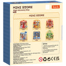 Back of package of the Robotime Magic Astronomy Shop, construction kit for a miniature house of an astronomy shop