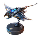 Product photo of the Robotime Manta Ray, model building kit of a futuristic, moving manta