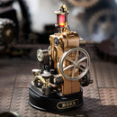 Atmospheric presentation of the Robotime Morse Telegraph, model kit of an electric telegraph