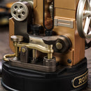 Close-up of the signal key of the Robotime Morse Telegraph