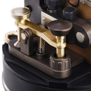 Close-up of the signal key of the Robotime Morse Telegraph