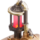 Close-up of the light on top of the Robotime Morse Telegraph