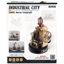 Front of package of the Robotime Morse Telegraph, model kit of an electric telegraph