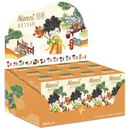 Display with twelve packages from the Robotime Nanci Blooming Girls blind box series