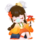 Autumn Fires variant of the Robotime Nanci Chinese Poetry blind box series