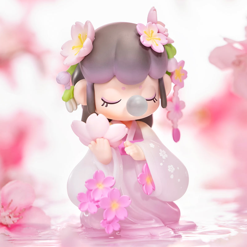 Sakura variant of the Robotime Nanci Flower Stories blind box series