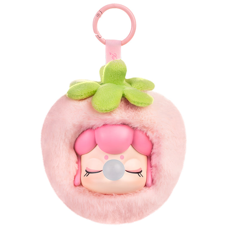 Strawberry variant of the Robotime Nanci Fruit Mood Surprise Plush Pendant blind box series