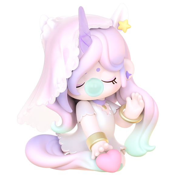 Unicorn variant of the Robotime Nanci Museum of Fantasy blind box series