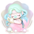 Mermaid Seashell variant of the Robotime Nanci Museum of Fantasy blind box series