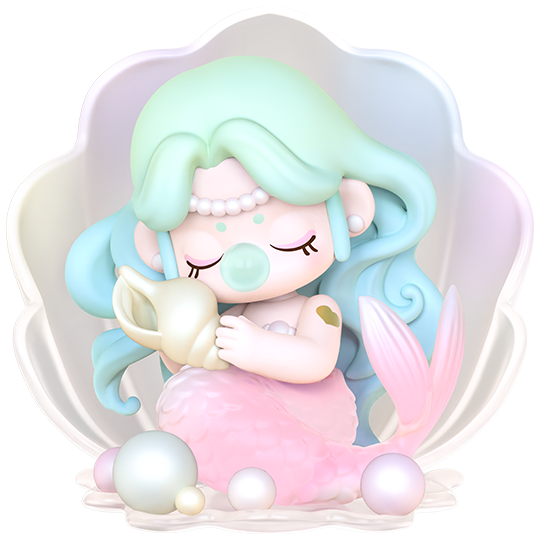 Mermaid Seashell variant of the Robotime Nanci Museum of Fantasy blind box series