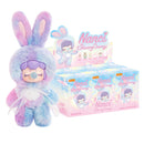 The blue-purple color variant of the Robotime Nanci Shining Bunny, blind box with a cute figurine in a bunny suit in multiple color variants