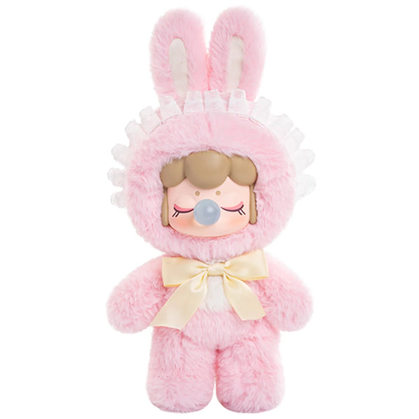 Pink color variant of the Robotime Nanci Shining Bunny, blind box with a cute figurine in a bunny suit in multiple color variants