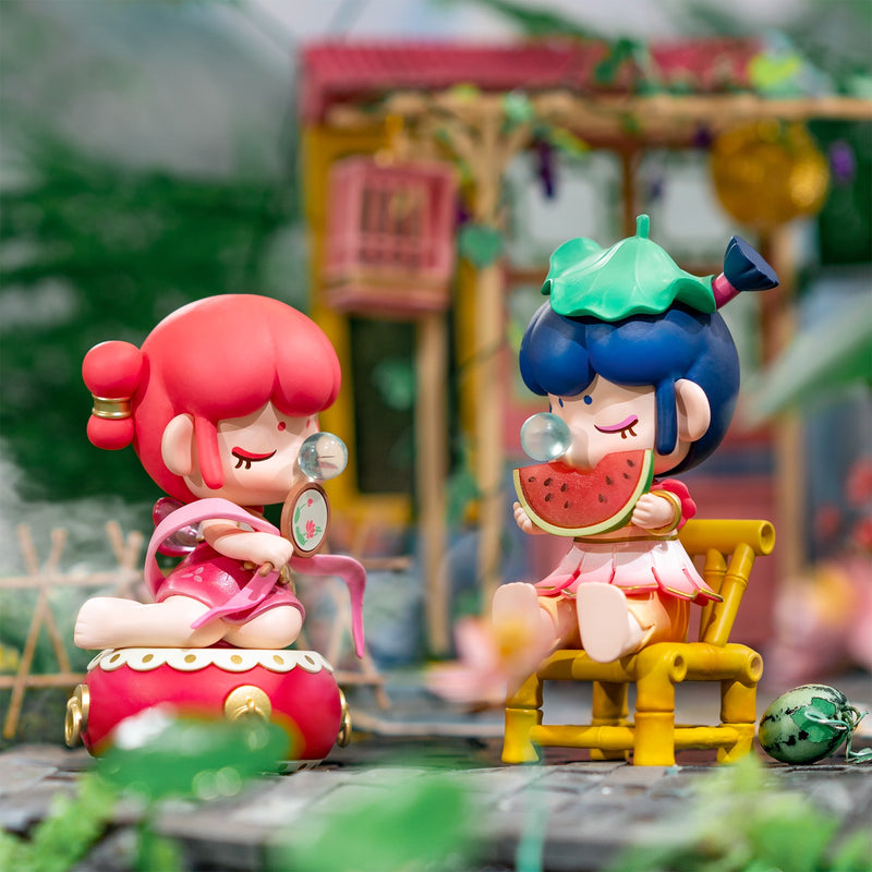 Greater Heat and Lesser Heat variants of the Robotime Nanci Solar Spring blind box series