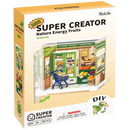 Front of package of the Robotime Nature Energy Fruits, plastic miniature fruit store in a small display case