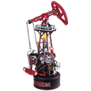 Product photo of the Robotime Oil Extractor, model kit of an industrial pumpjack