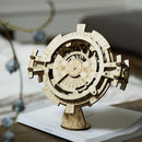 Atmospheric picture of the Robotime Perpetual Calendar, wooden model kit of an eternal calendar